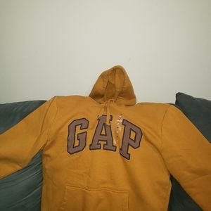 NWT Men MUSTARD GAP Logo Hoodie MEDIUM - Gap Factory